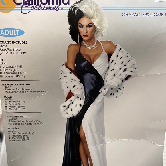 Cruella Deville Halloween Costume - Picture 1 of 9